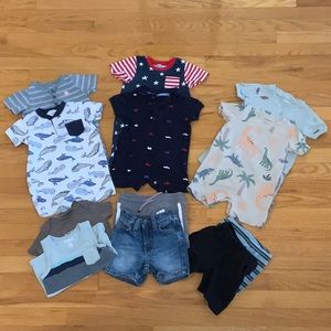 Boys size 18 months 12 pieces carters, old navy,cat & Jack - smoke free home
